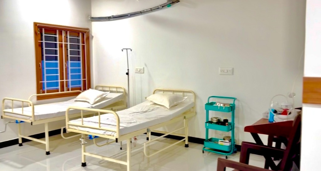 Observation Beds with IV Stands